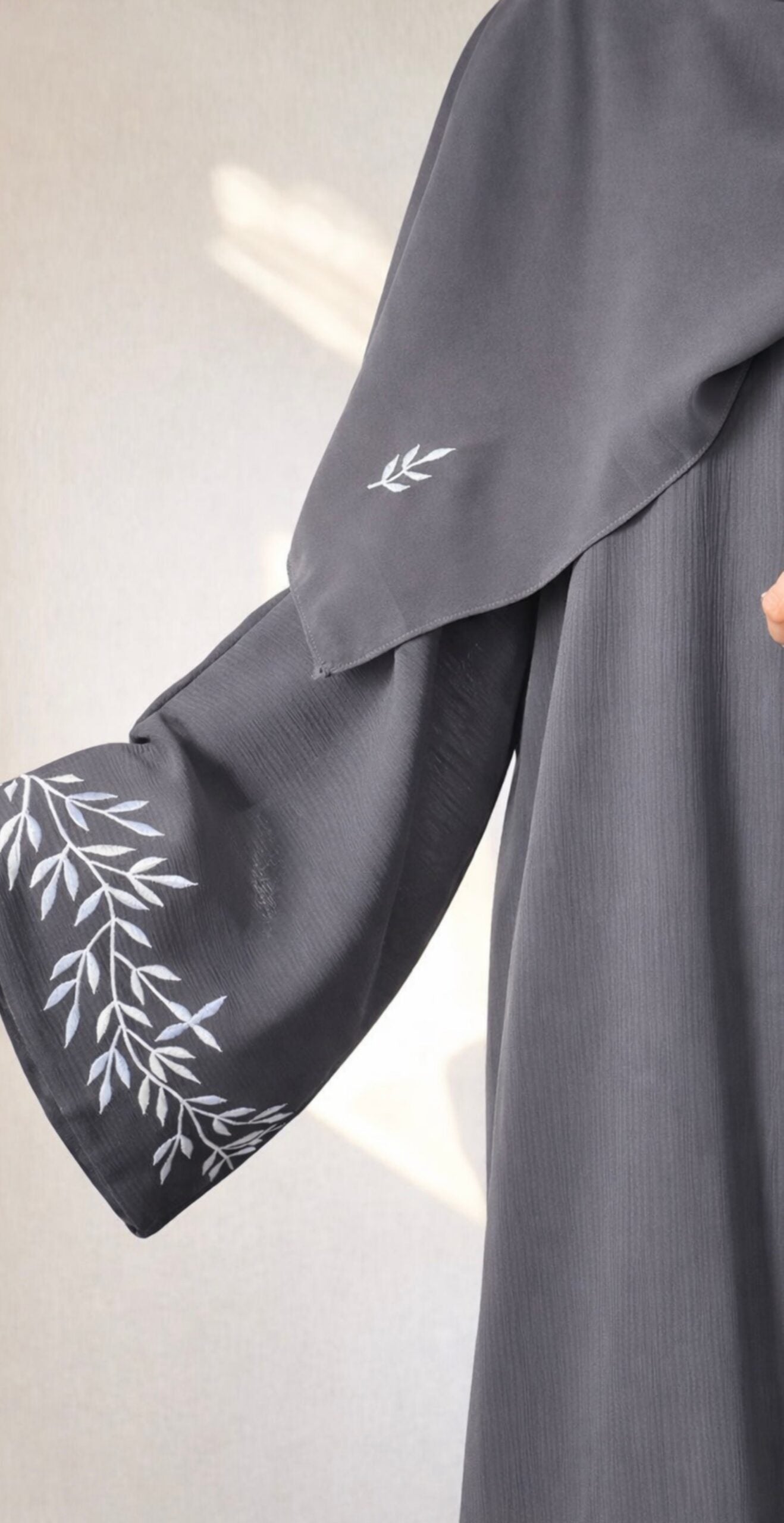 Premium Sleeve Embroidered Abaya Made with Soft Zoom Fabric